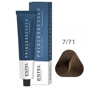 Крем-краска ESTEL PRINCESS ESSEX 7/71 — средне-русый коричнево-пепельный 60мл